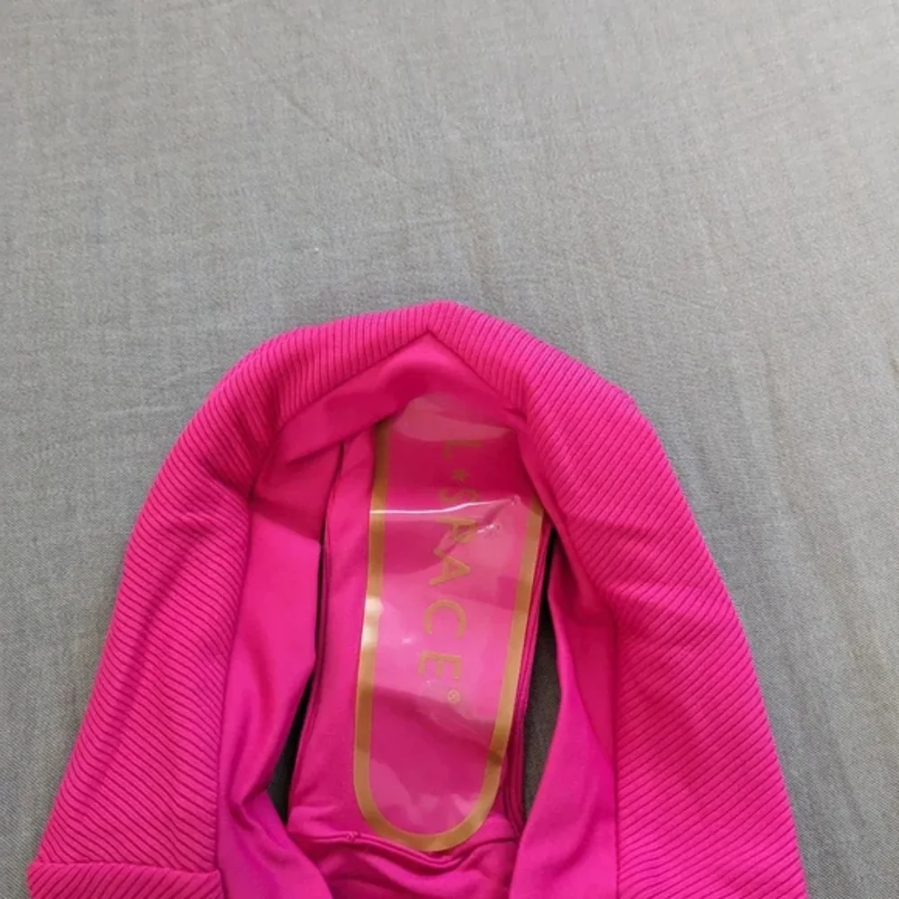 L*Space Vera Pratt Bikini Set Bougainvillea Pink Magenta Rib